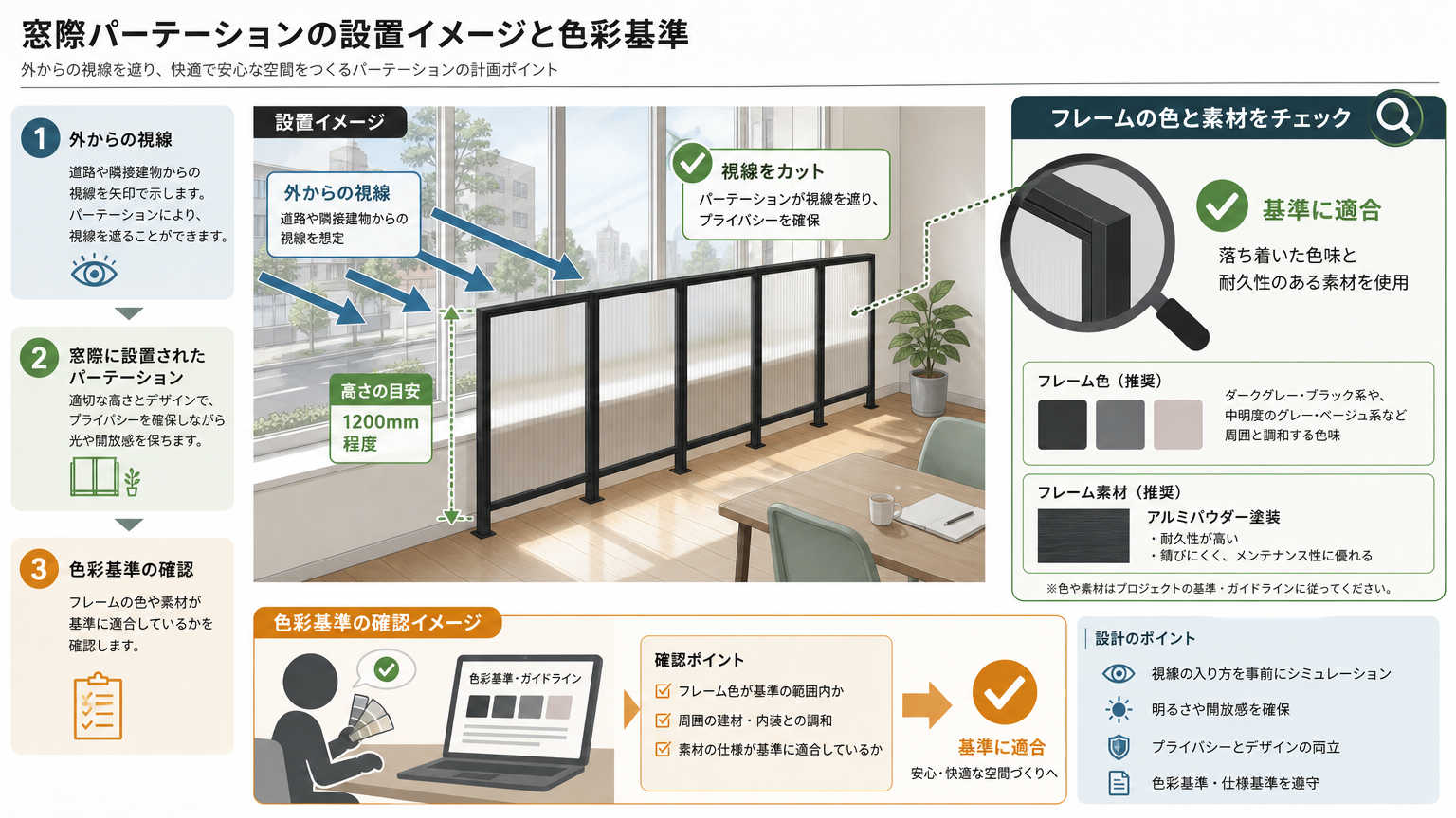 パーテーション設置時に注意すべき景観条例のポイント