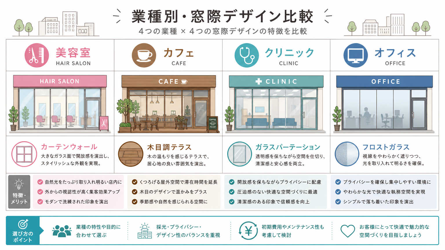 業種別に見る景観条例を踏まえた内装デザインの事例