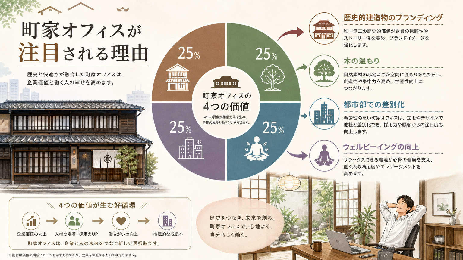 町家オフィスの内装が注目される理由